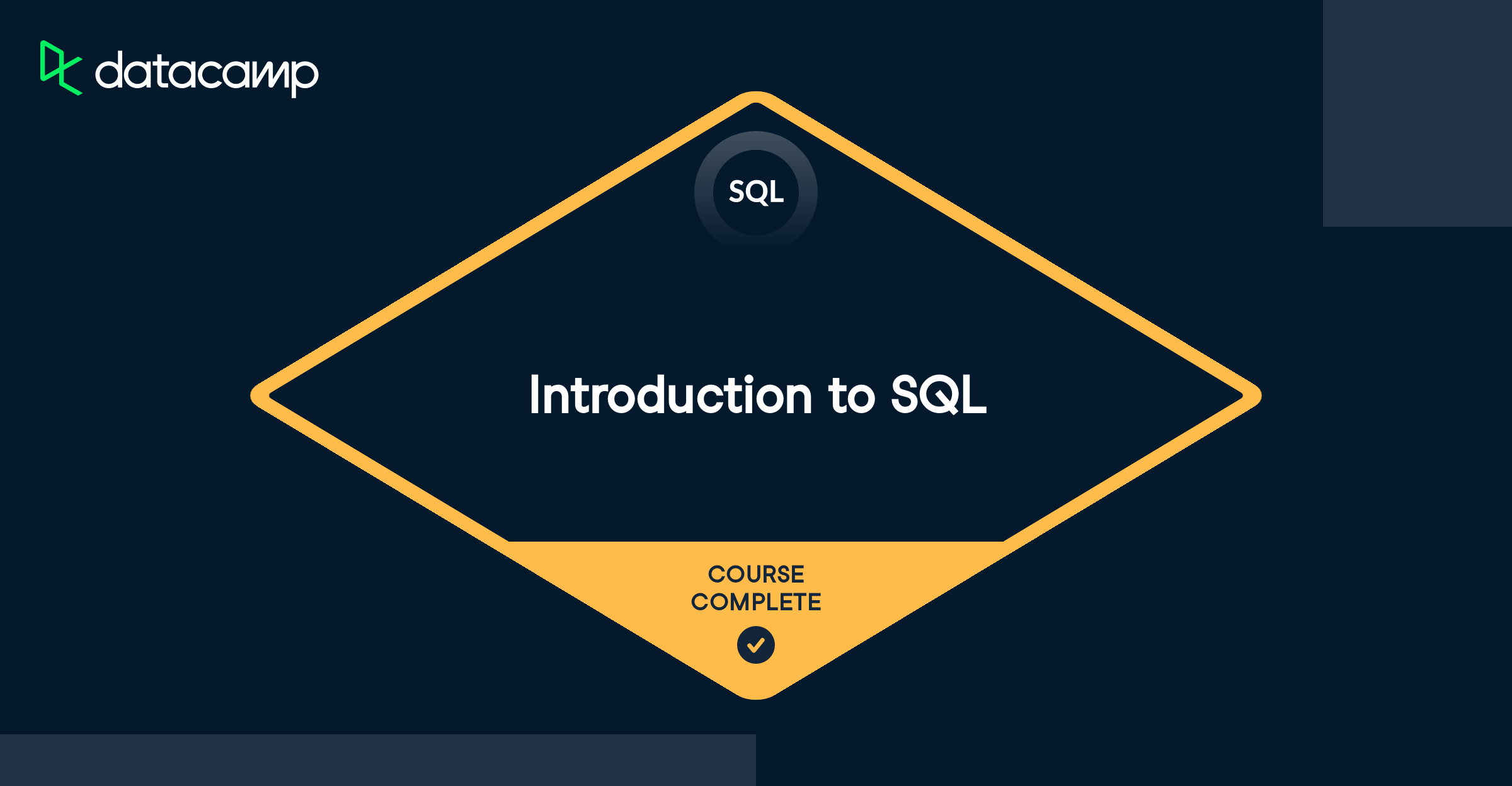 Certificate of completion from DataCamp