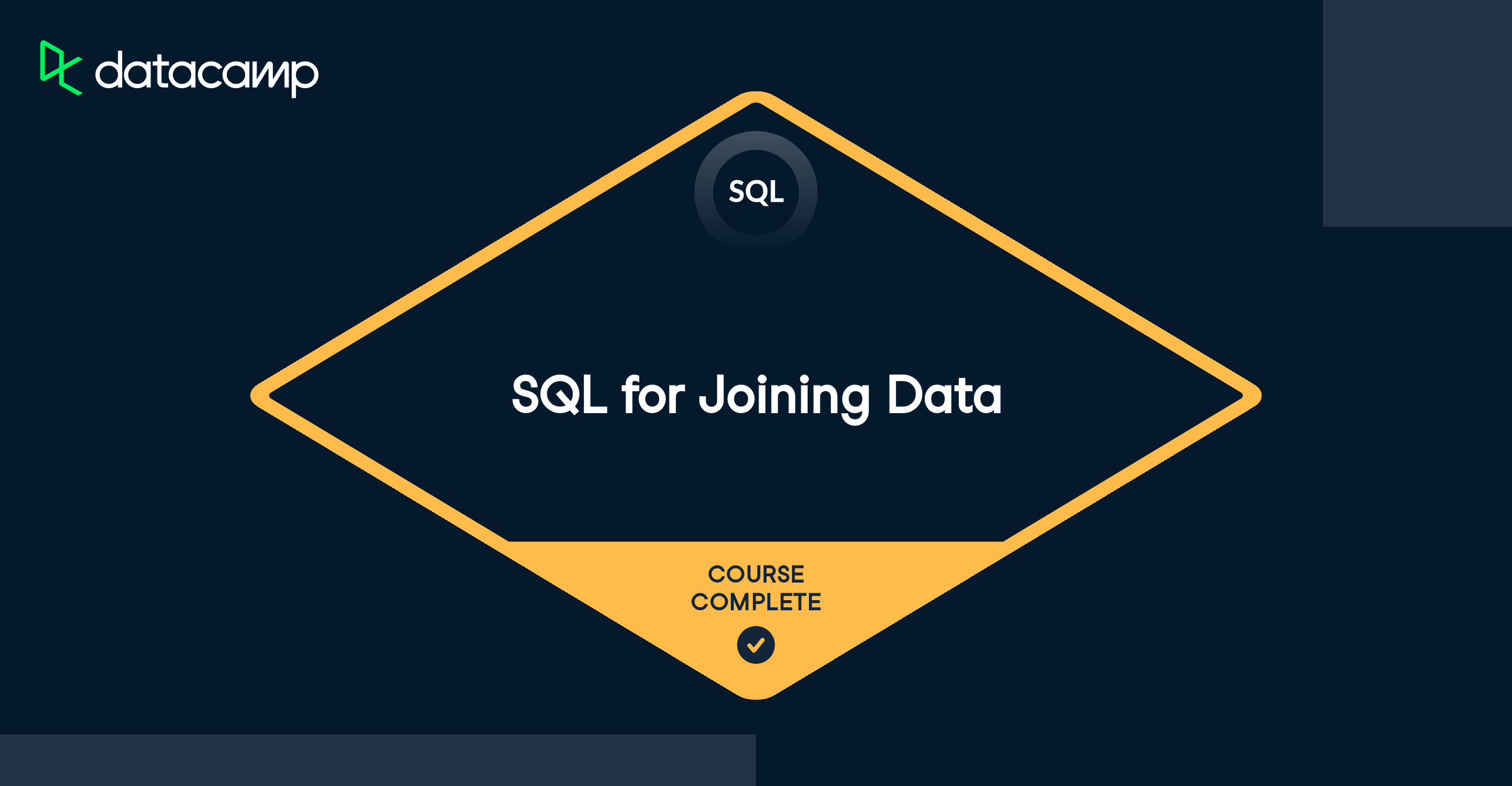 Certificate of completion from DataCamp